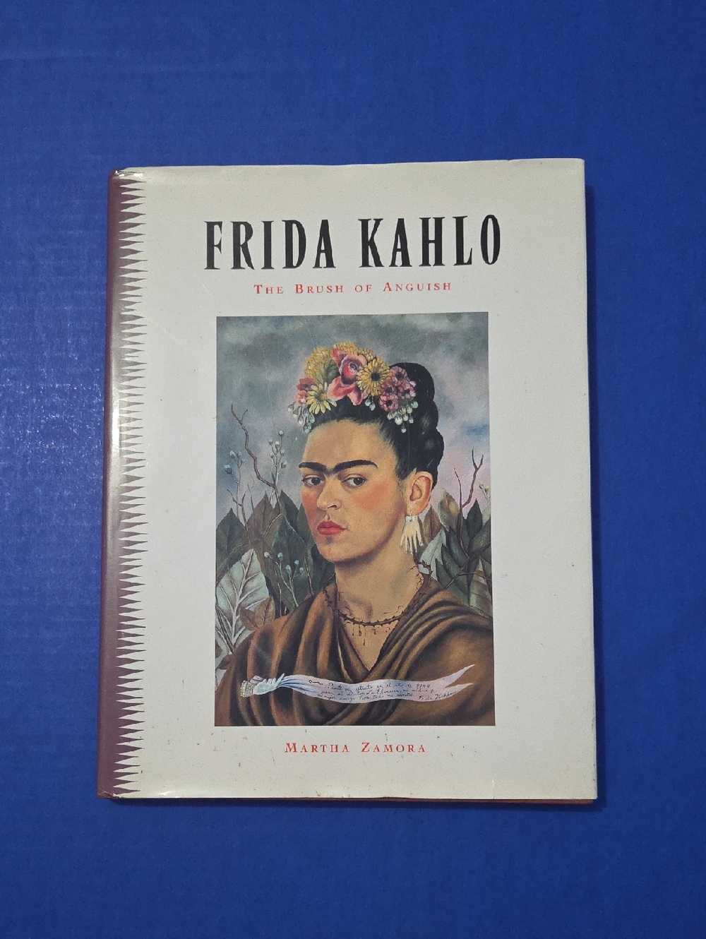 Frida Kahlo Hardcover Art Book - White Cover with Colorful Portrait